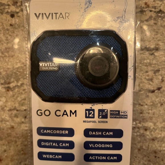 Vivitar DVR757-BLU Go Cam - Picture 1 of 2
